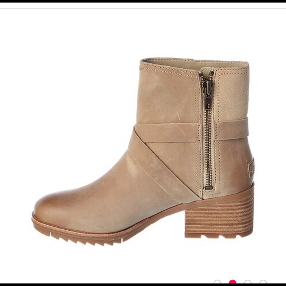 SOREL CATE LEATHERS BUCKLE WATERPROOF SANDY BOOT SIZE:9 - Picture 7 of 8